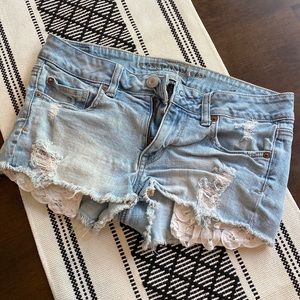 American Eagle shortie denim shorts
